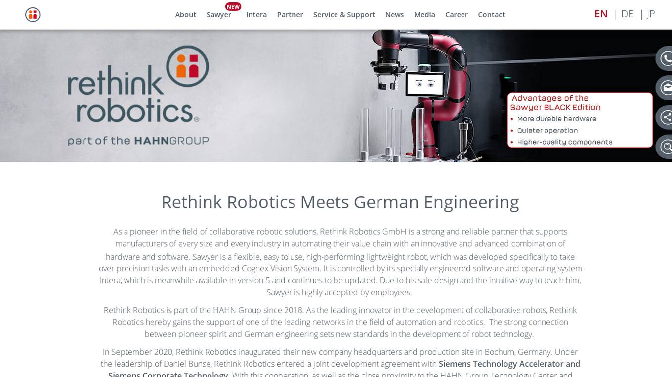 Rethink Robotics Screenshot