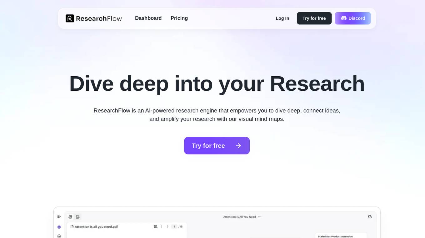 ResearchFlow screenshot