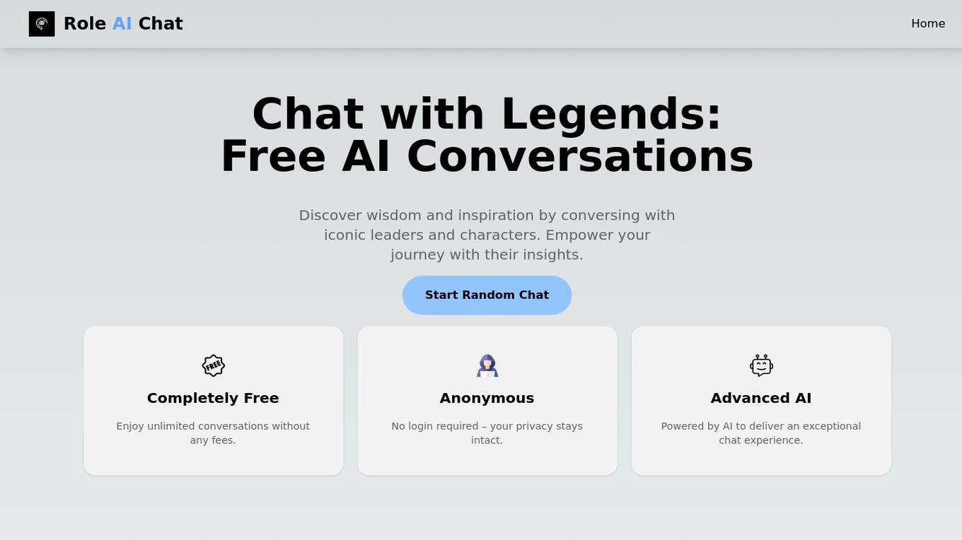 Role AI Chat Screenshot