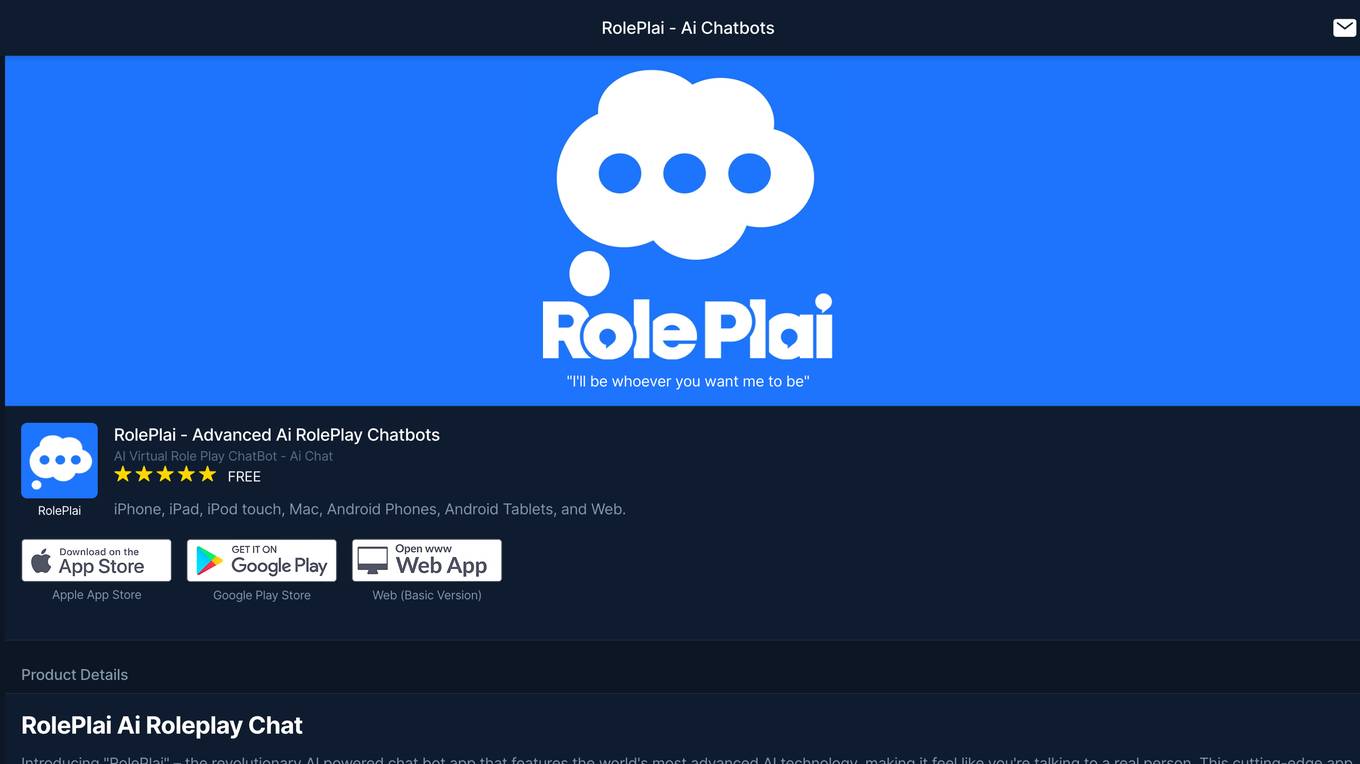 RolePlai Screenshot