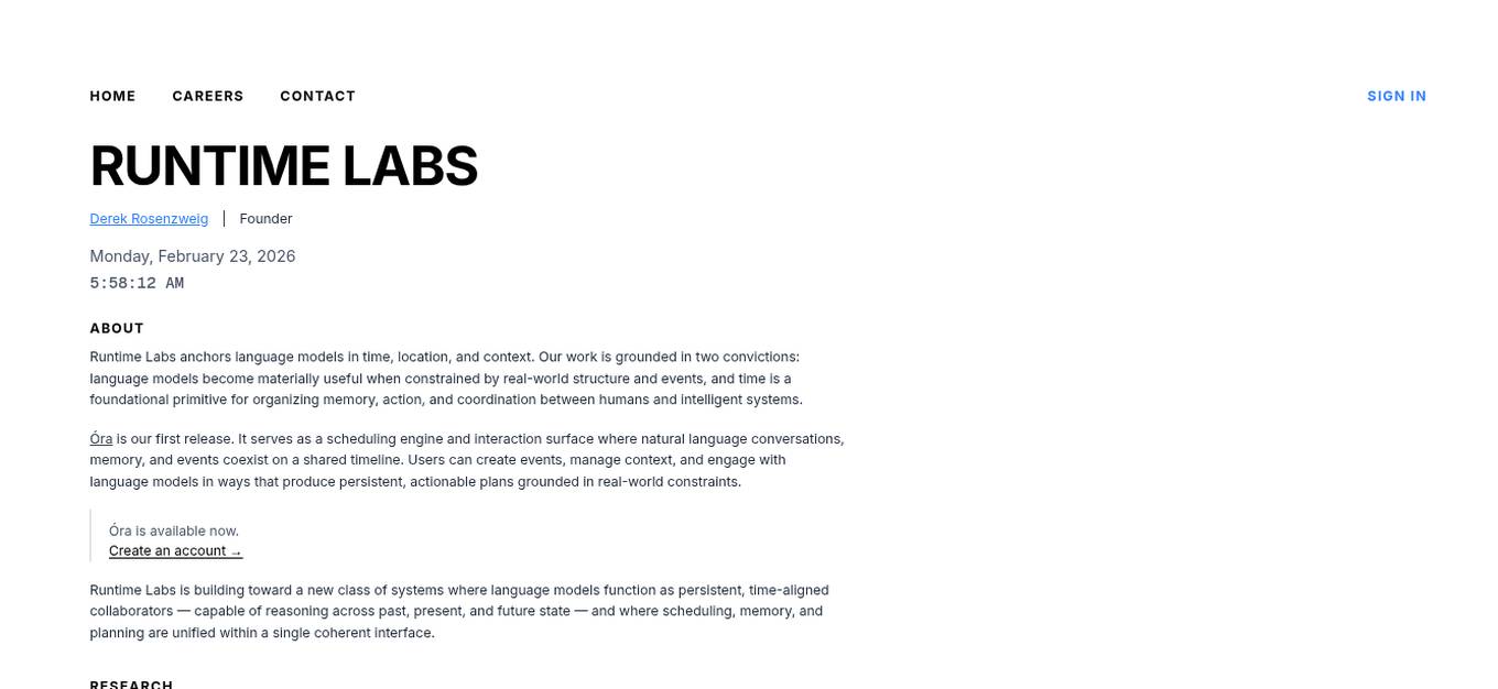 Runtime Labs Screenshot