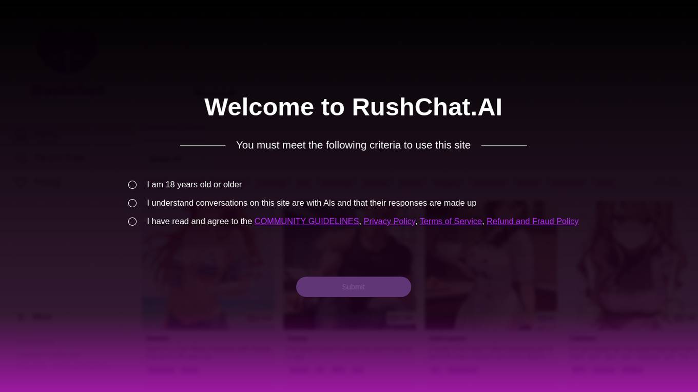 Rushchat.AI screenshot