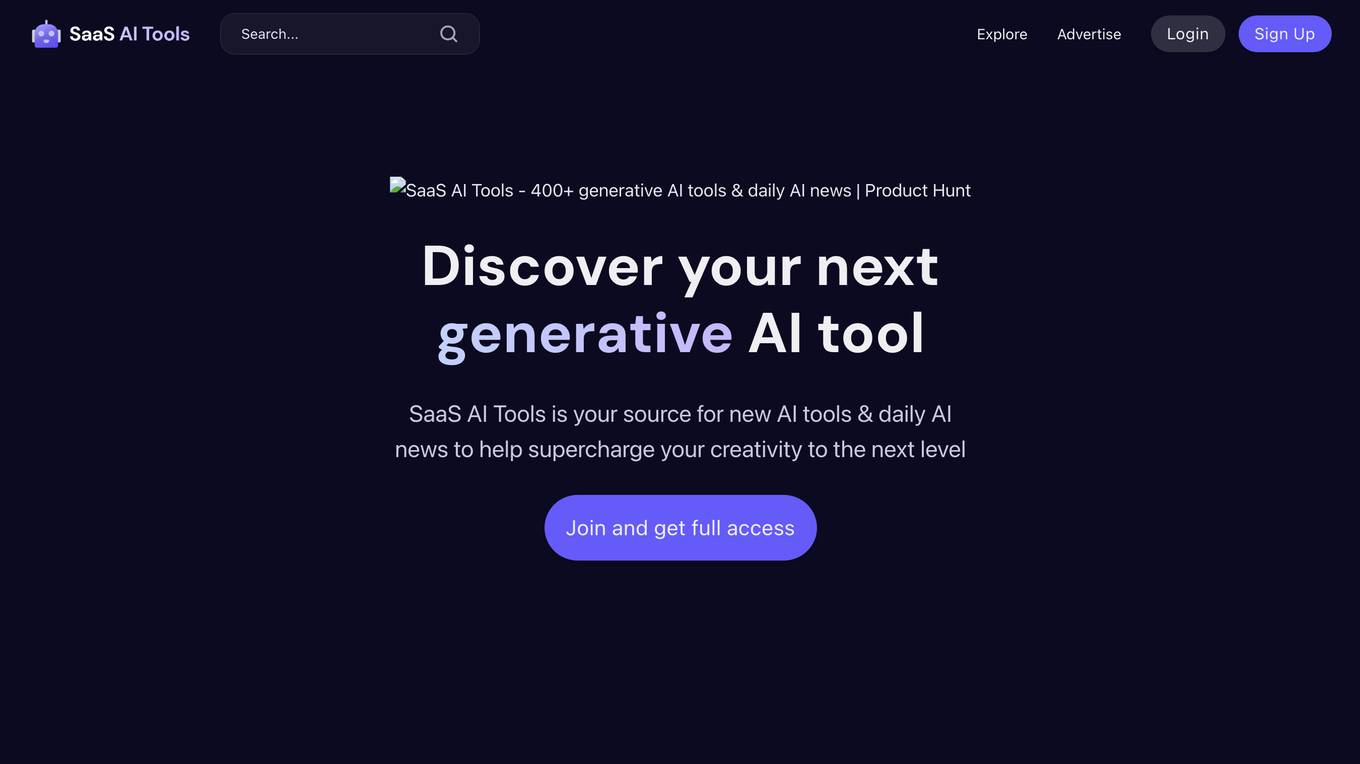 SaaS AI Tools screenshot