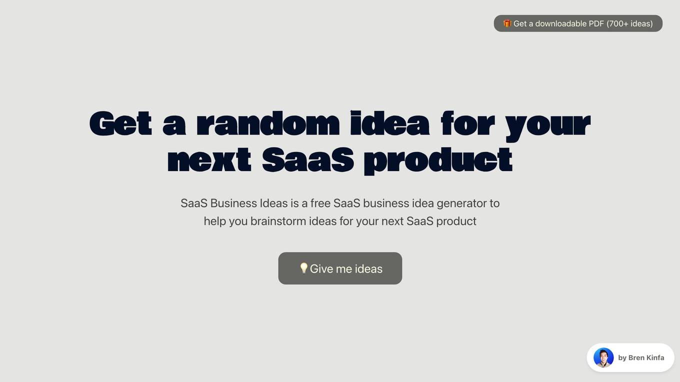 SaaS Business Ideas Screenshot