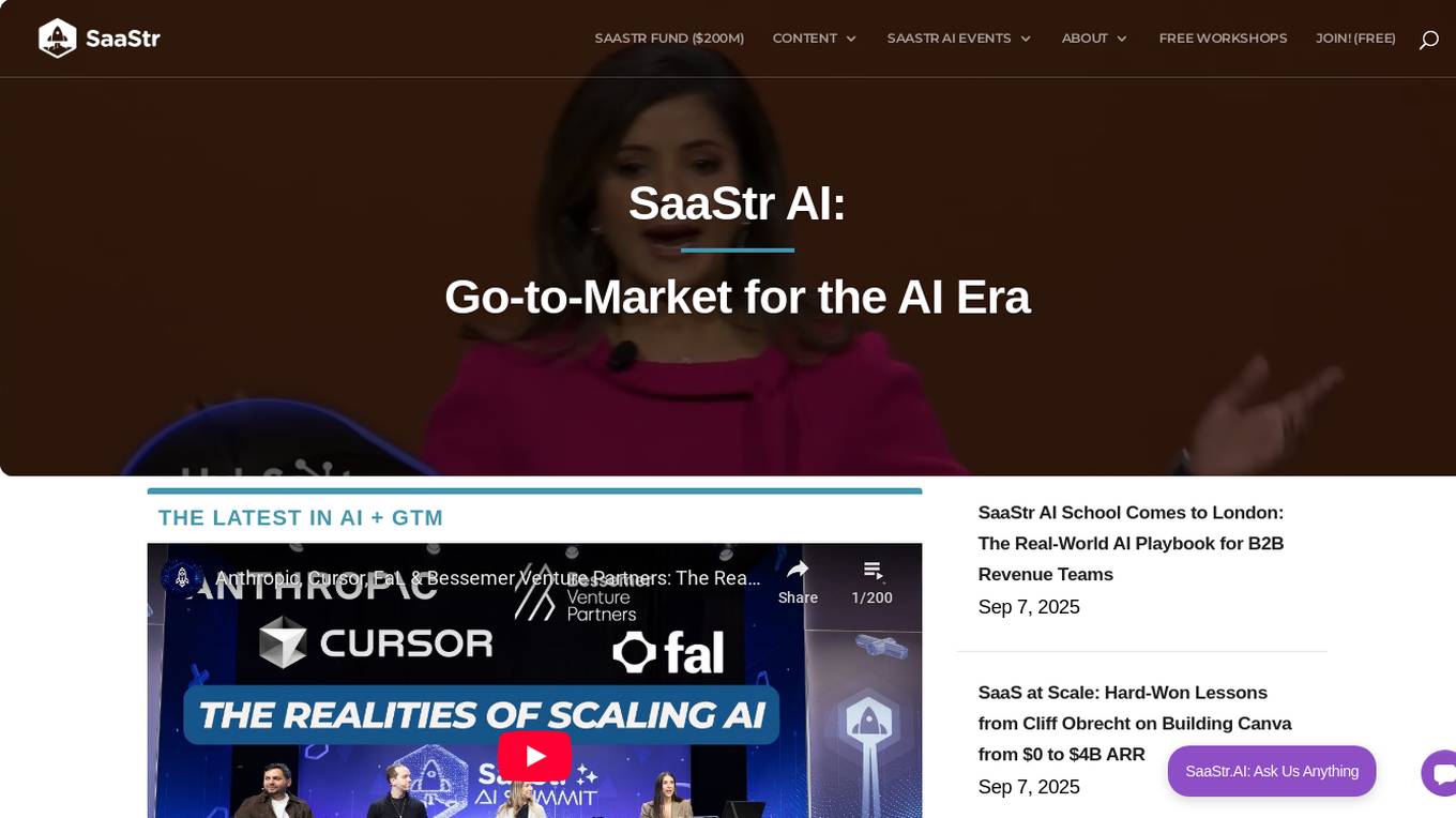 SaaStr AI Screenshot