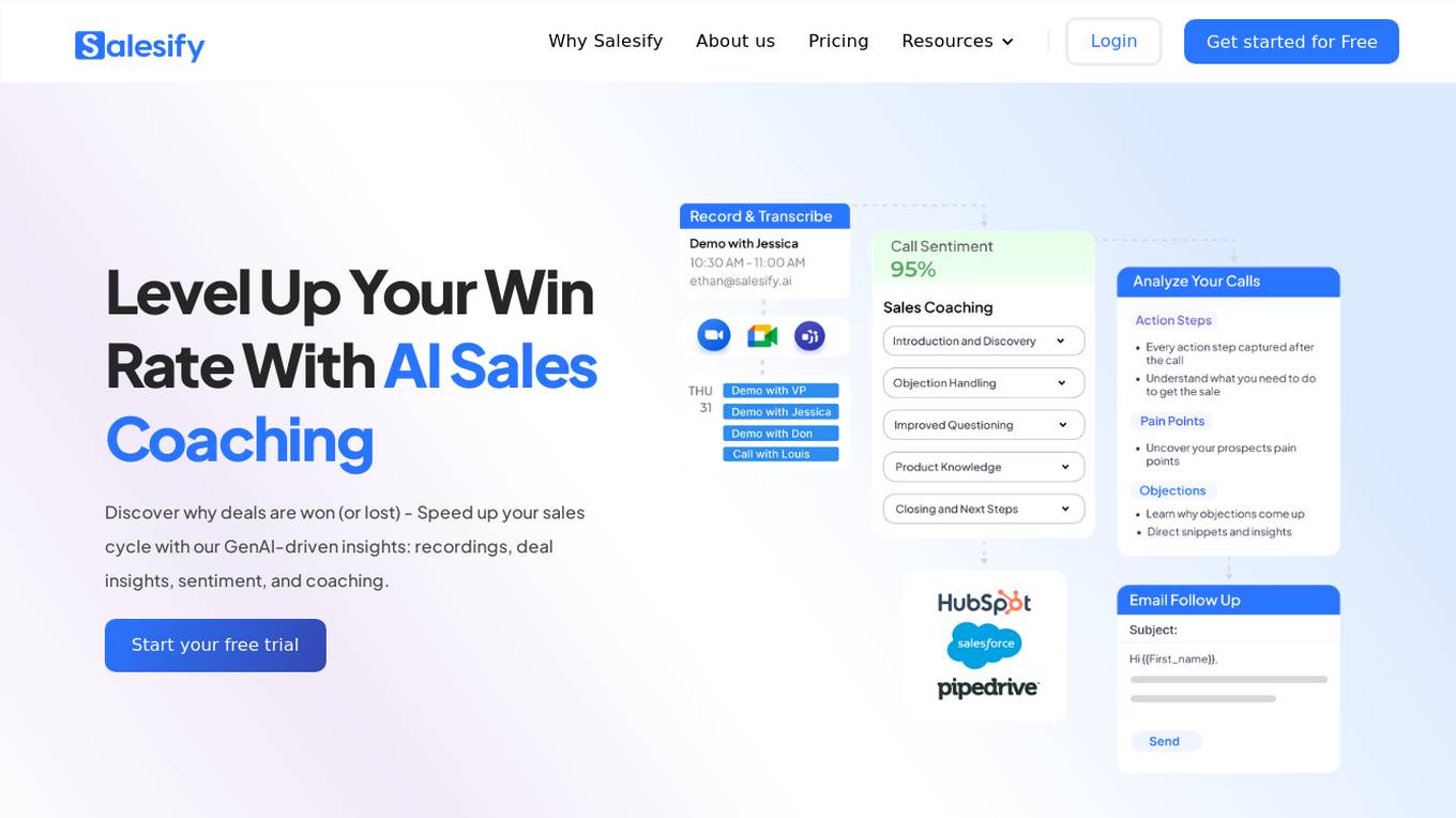 Salesify screenshot