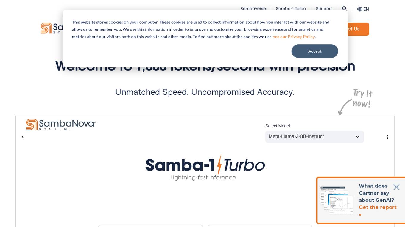 SambaNova Systems Screenshot