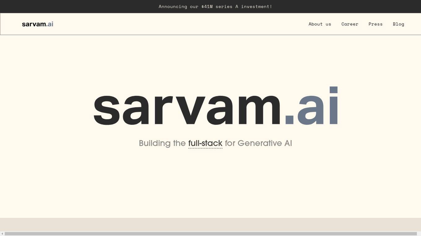 Sarvam AI Screenshot