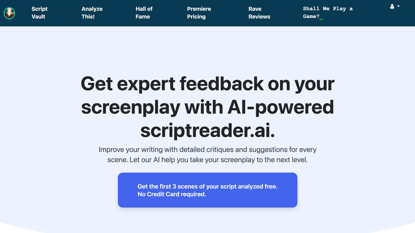 ScriptReader.ai Screenshot