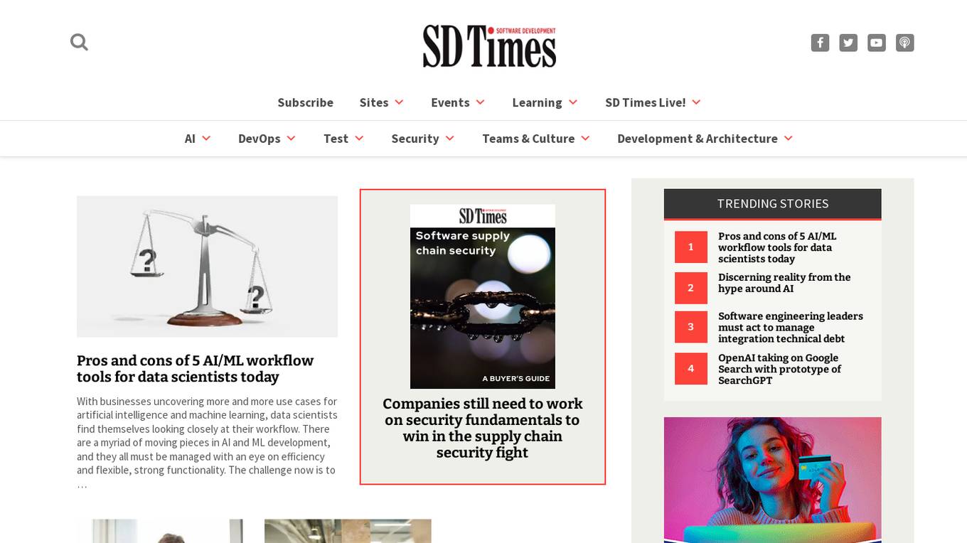 SD Times screenshot