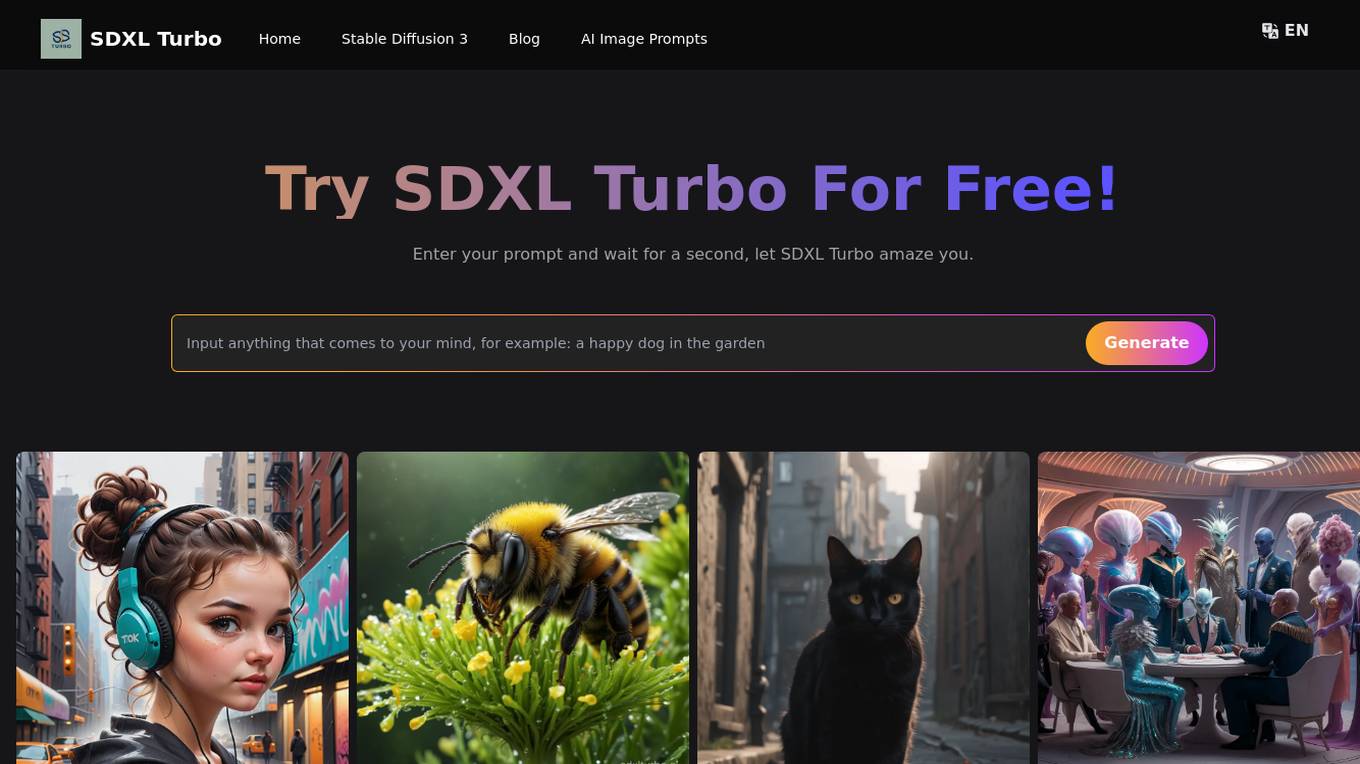 SDXL Turbo screenshot