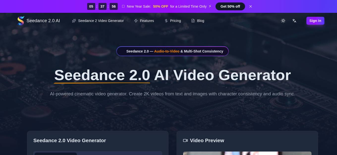 Seedance 2.0 AI Screenshot