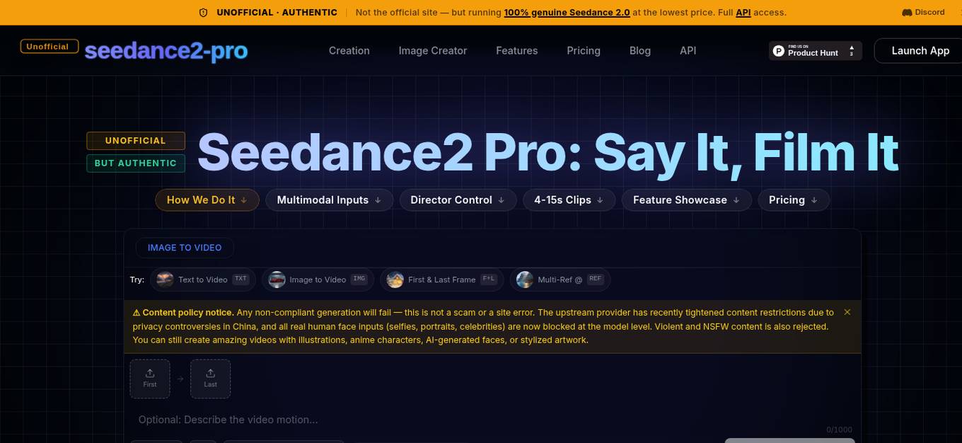 Seedance2 Pro Screenshot
