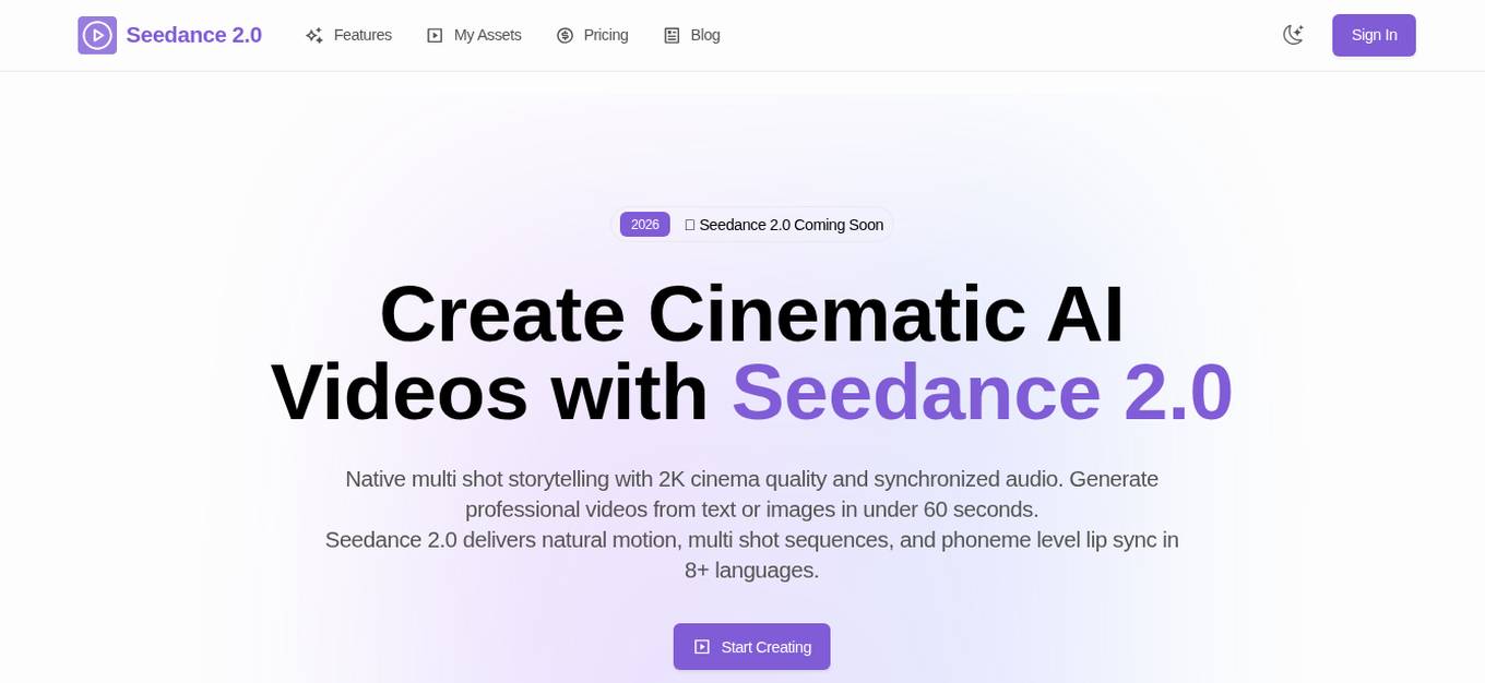 Seedance 2.0 Screenshot