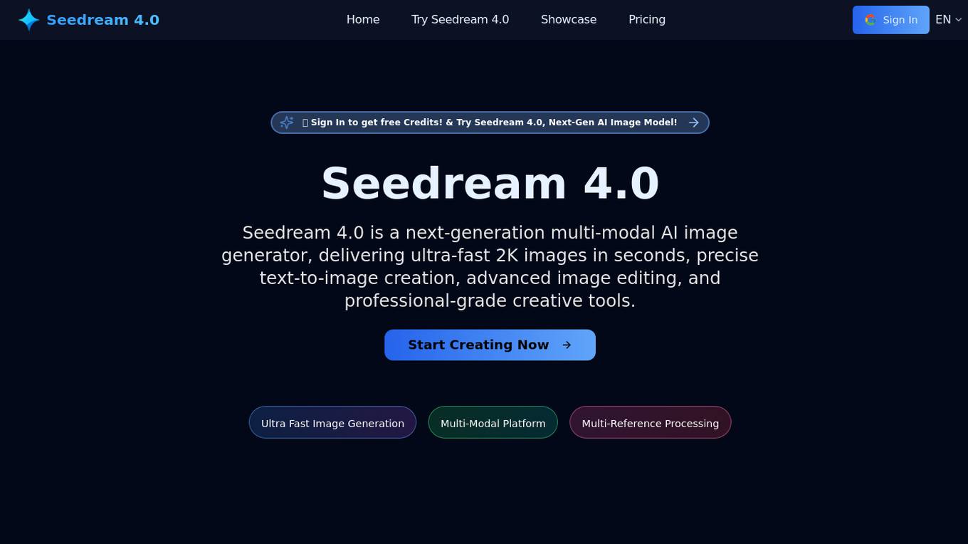 Seedream 4.0 Screenshot