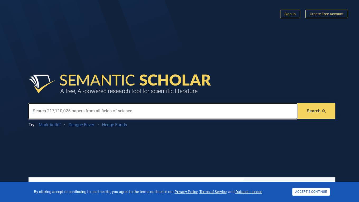 Semantic Scholar Screenshot