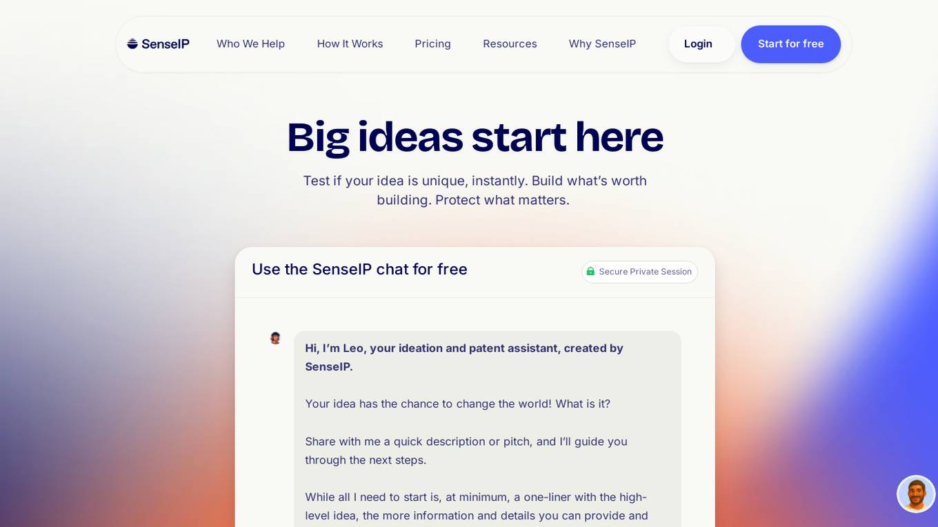 SenseIP Screenshot
