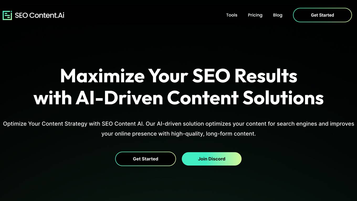 SEO Content AI Screenshot