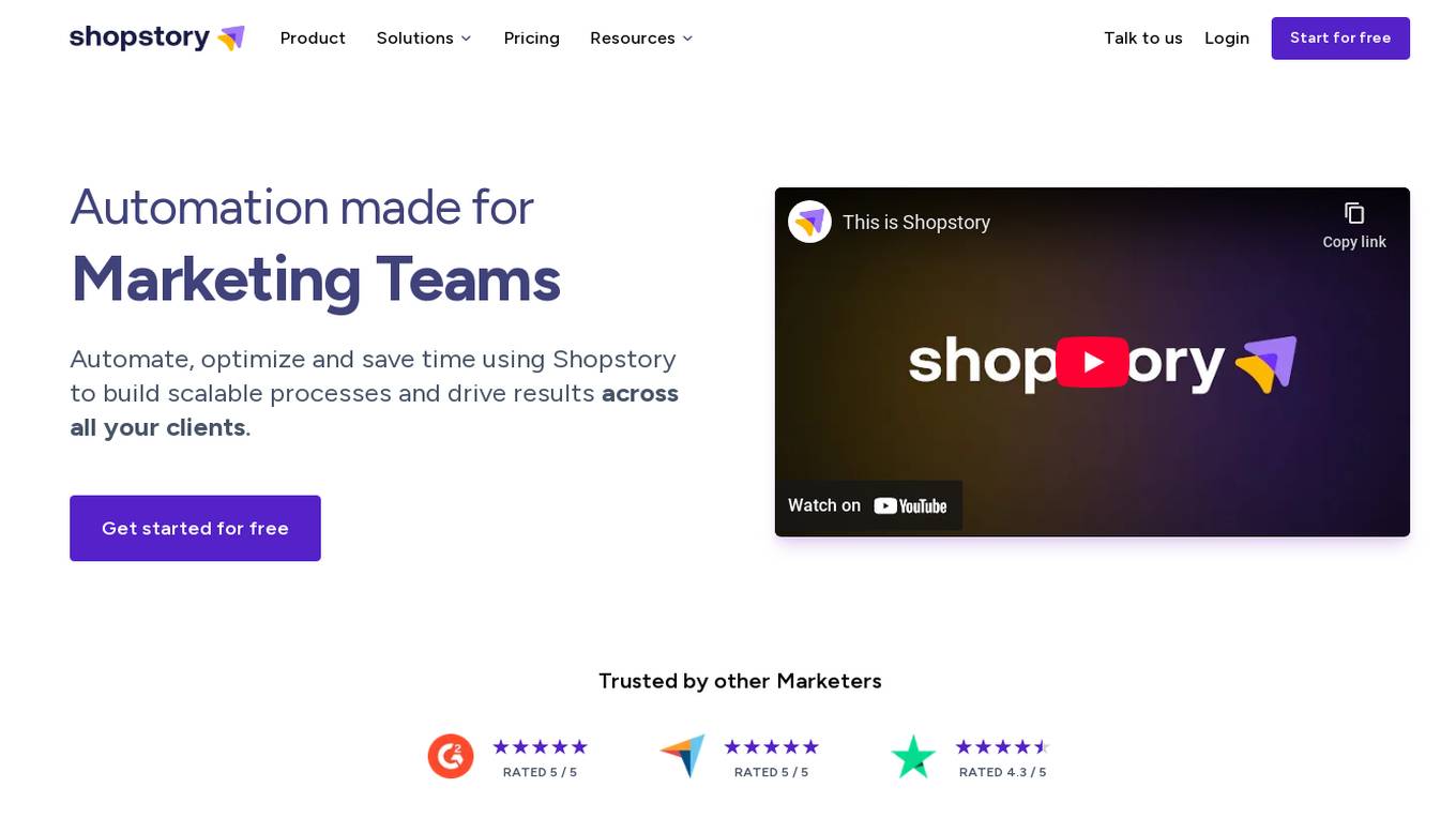 Shopstory Screenshot