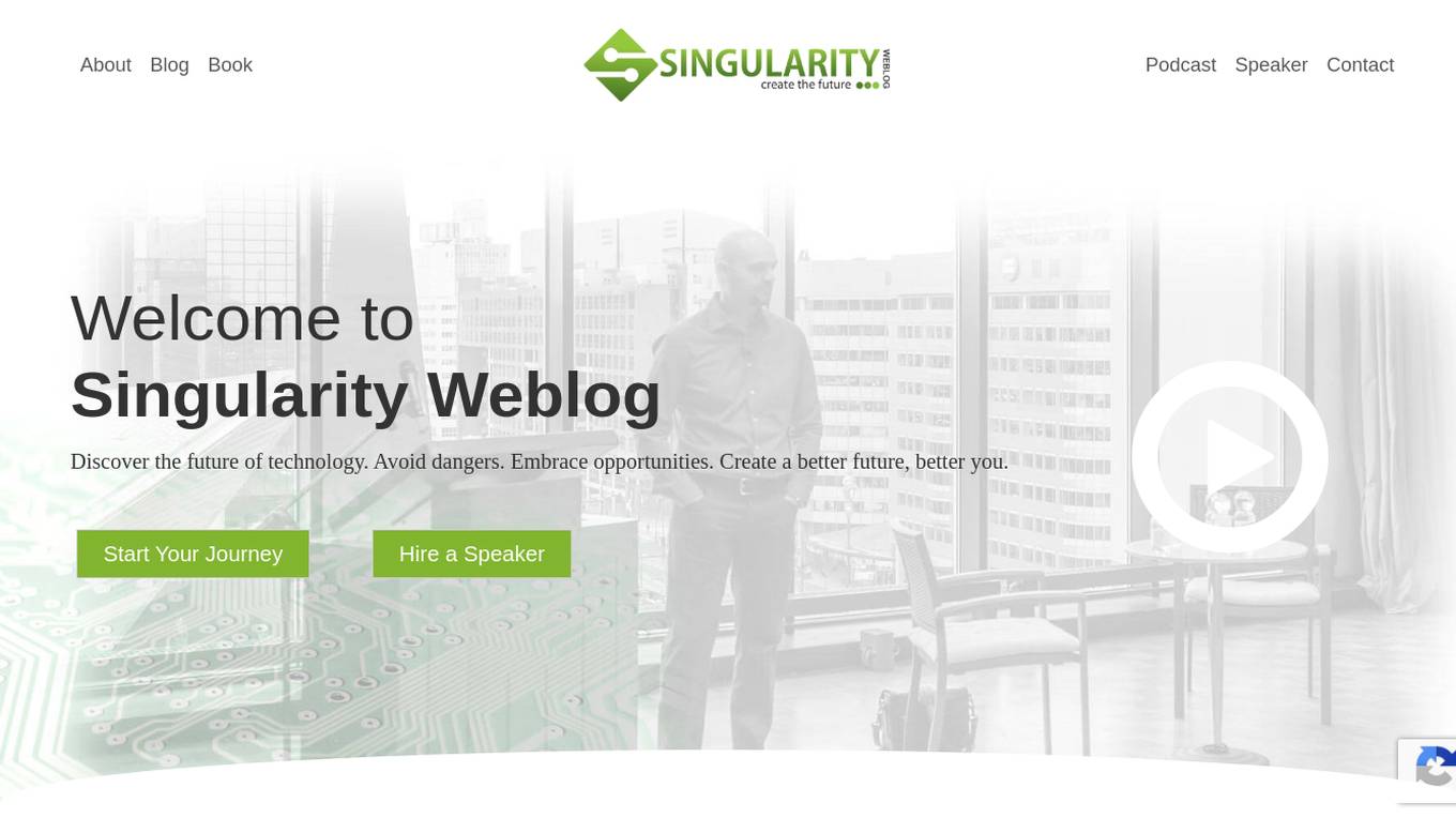 Singularity Weblog Screenshot