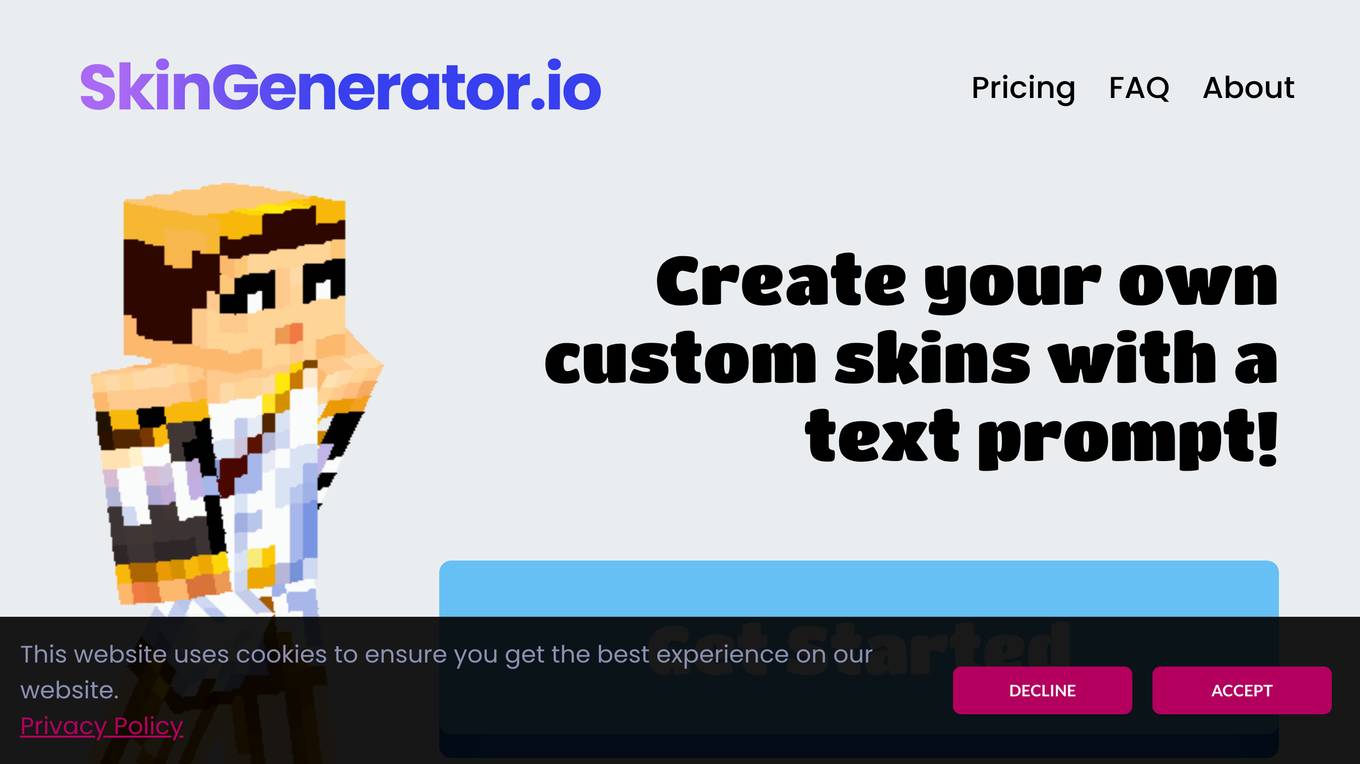 SkinGenerator.io screenshot