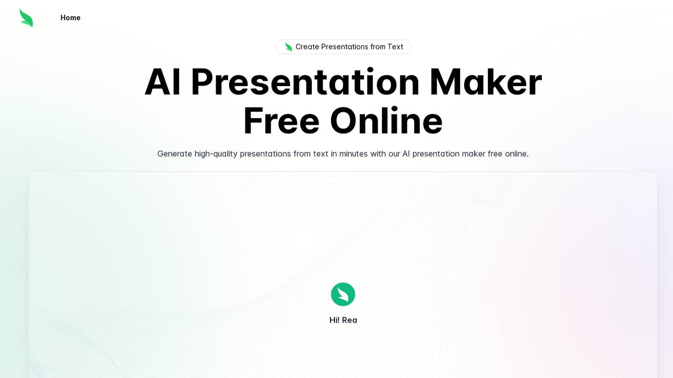 AI Presentation Maker Screenshot