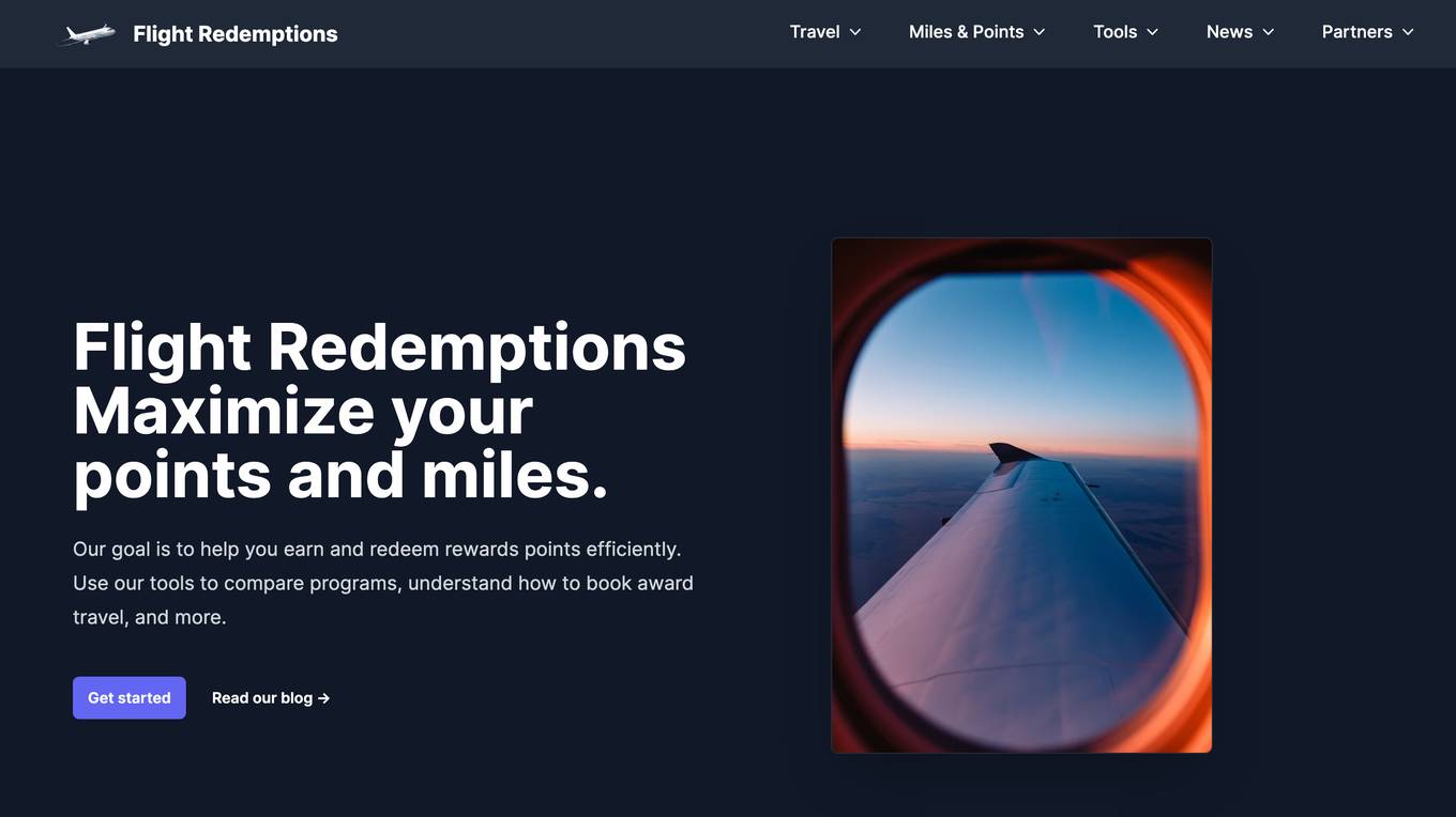 Flight Redemptions Screenshot