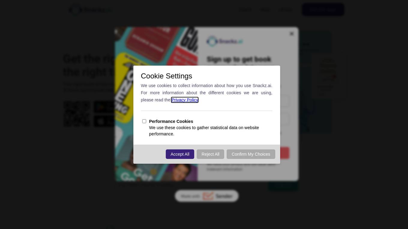 Snackz.ai Screenshot