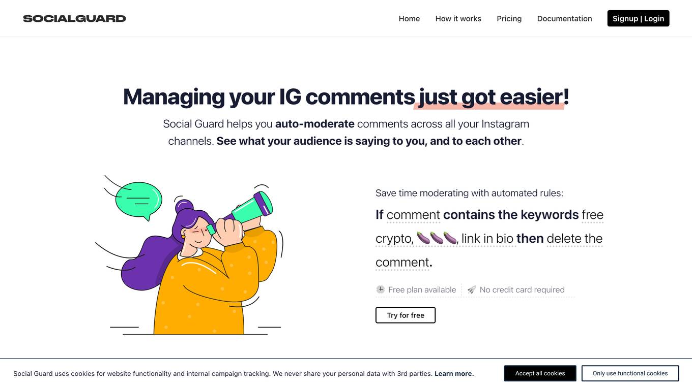 SocialGuard.co Screenshot