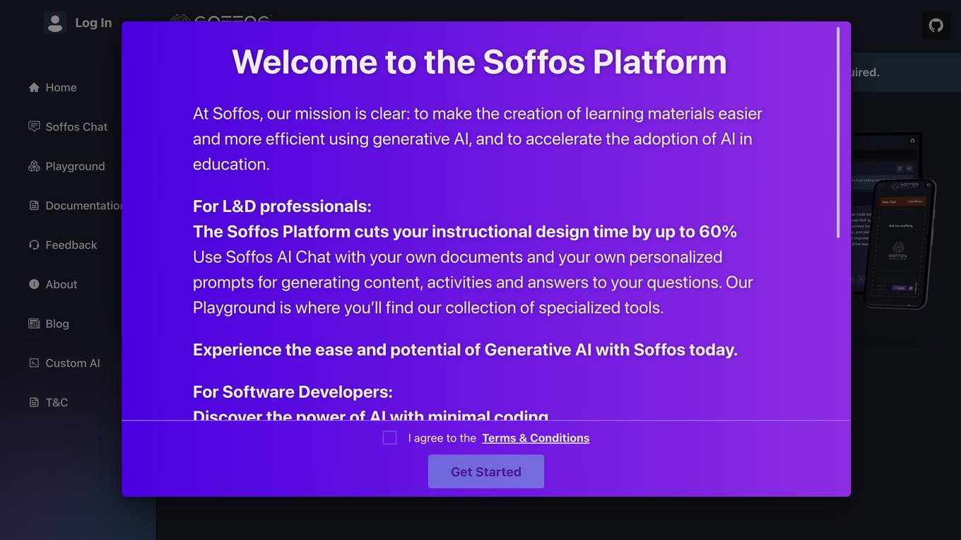 Soffos Platform Screenshot