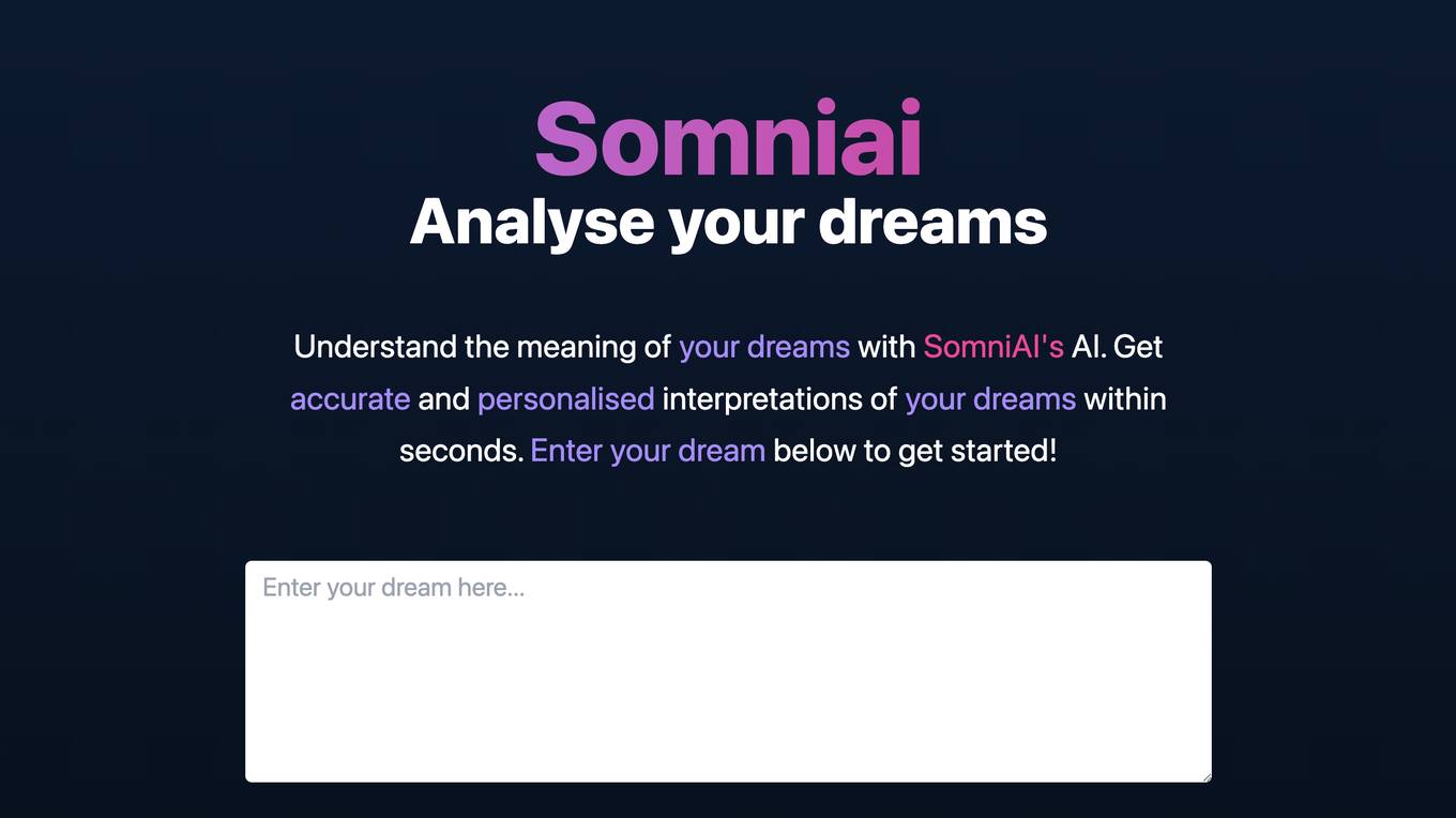 SomniAI Screenshot