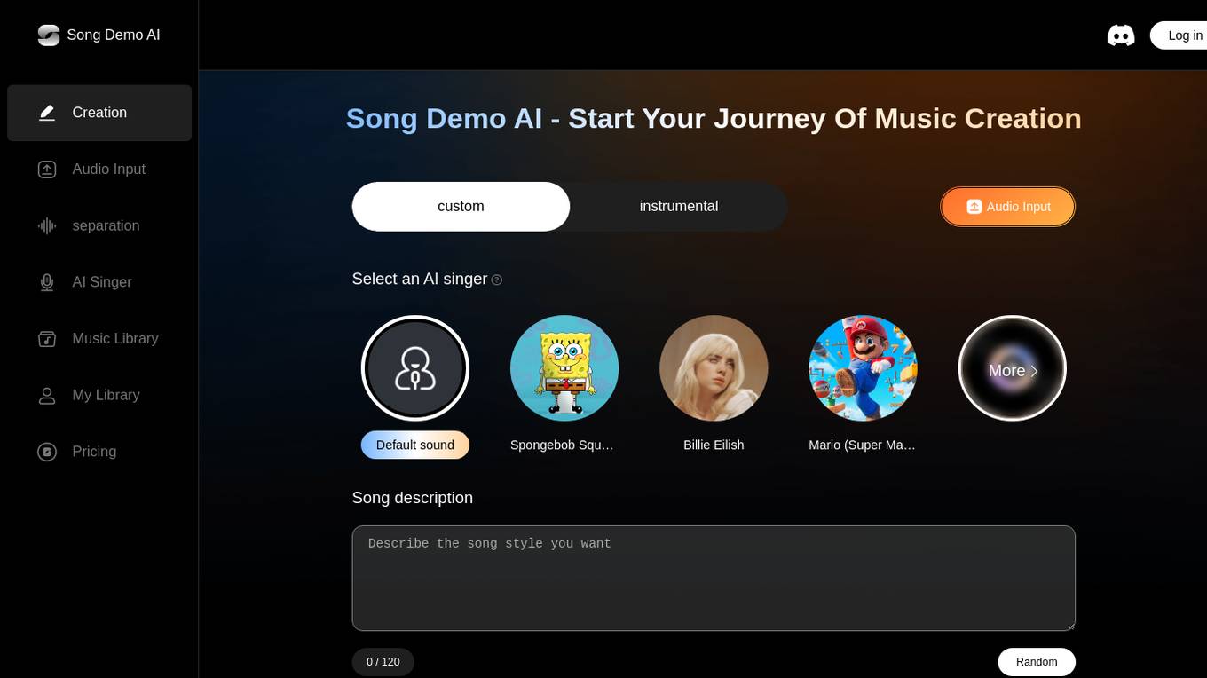 Song Demo AI screenshot