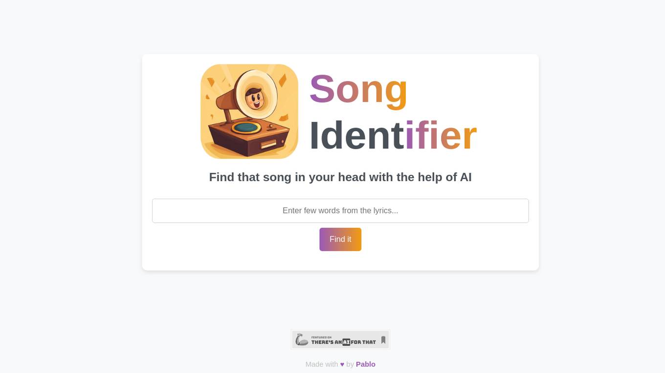 Song Identifier screenshot