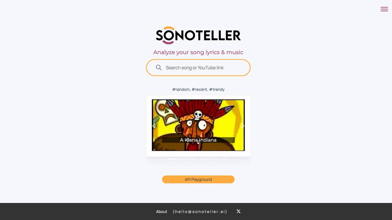 SONOTELLER screenshot