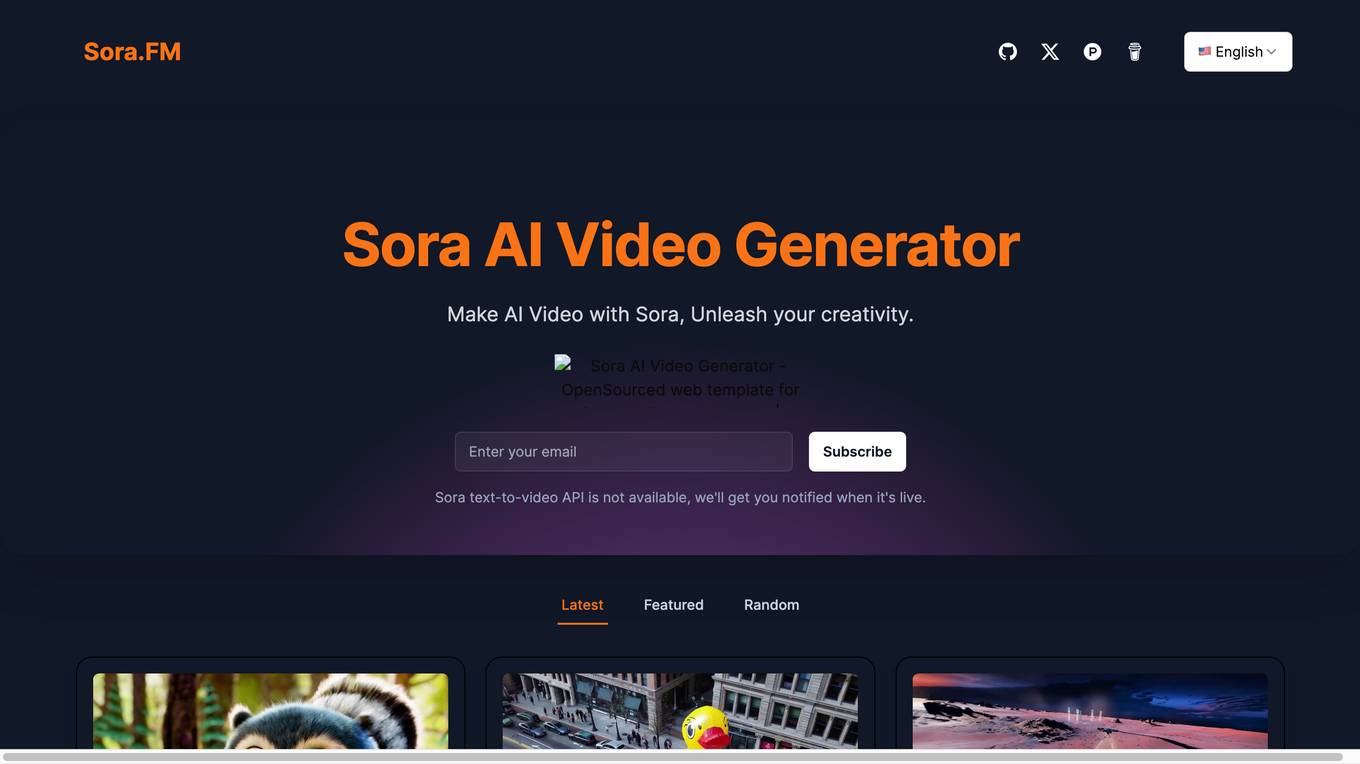 Sora AI Video Generator screenshot