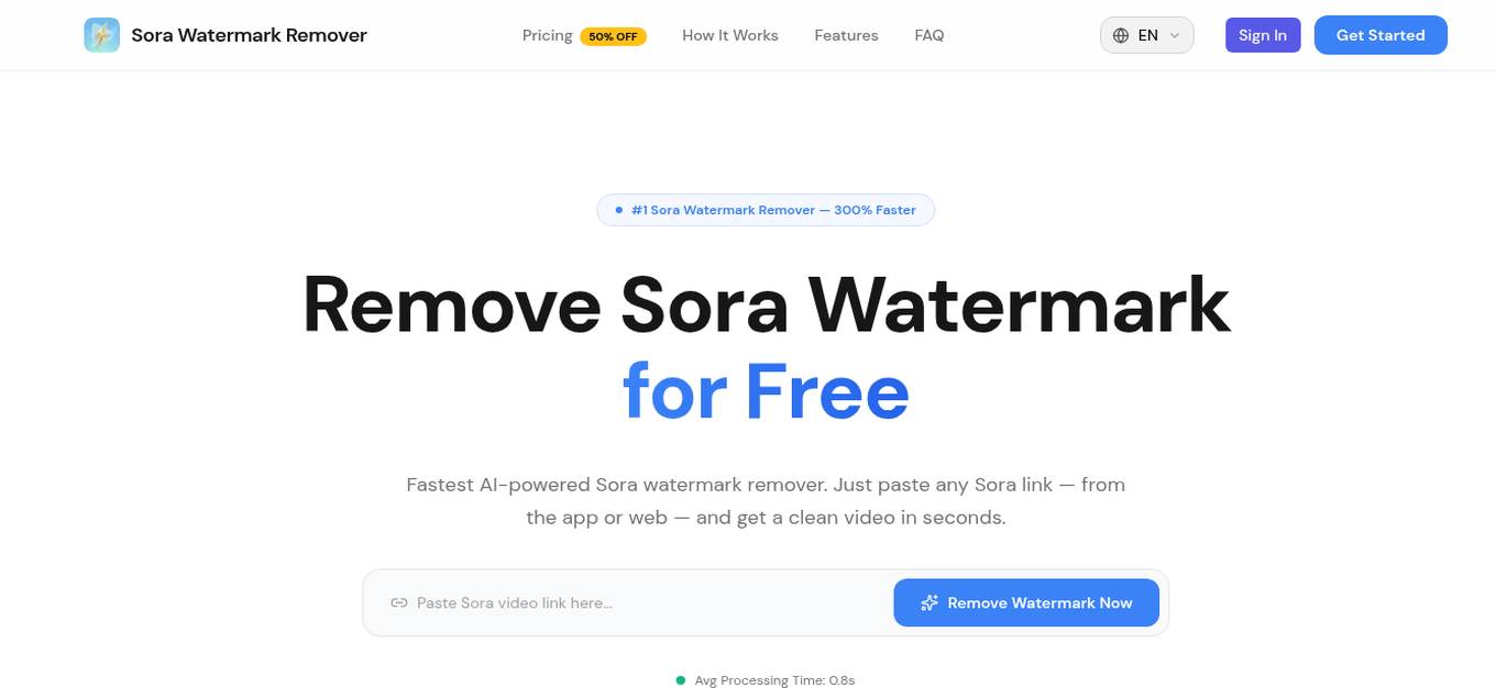 Sora Watermark Remover Screenshot