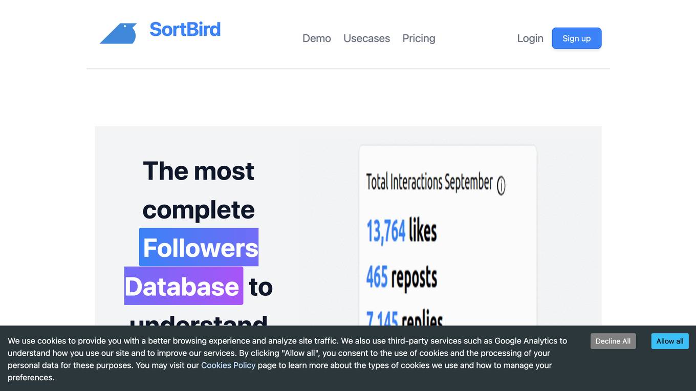 SortBird screenshot