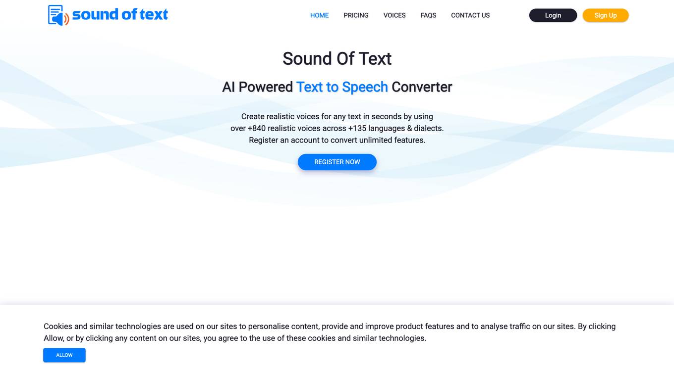 Sound of Text Screenshot