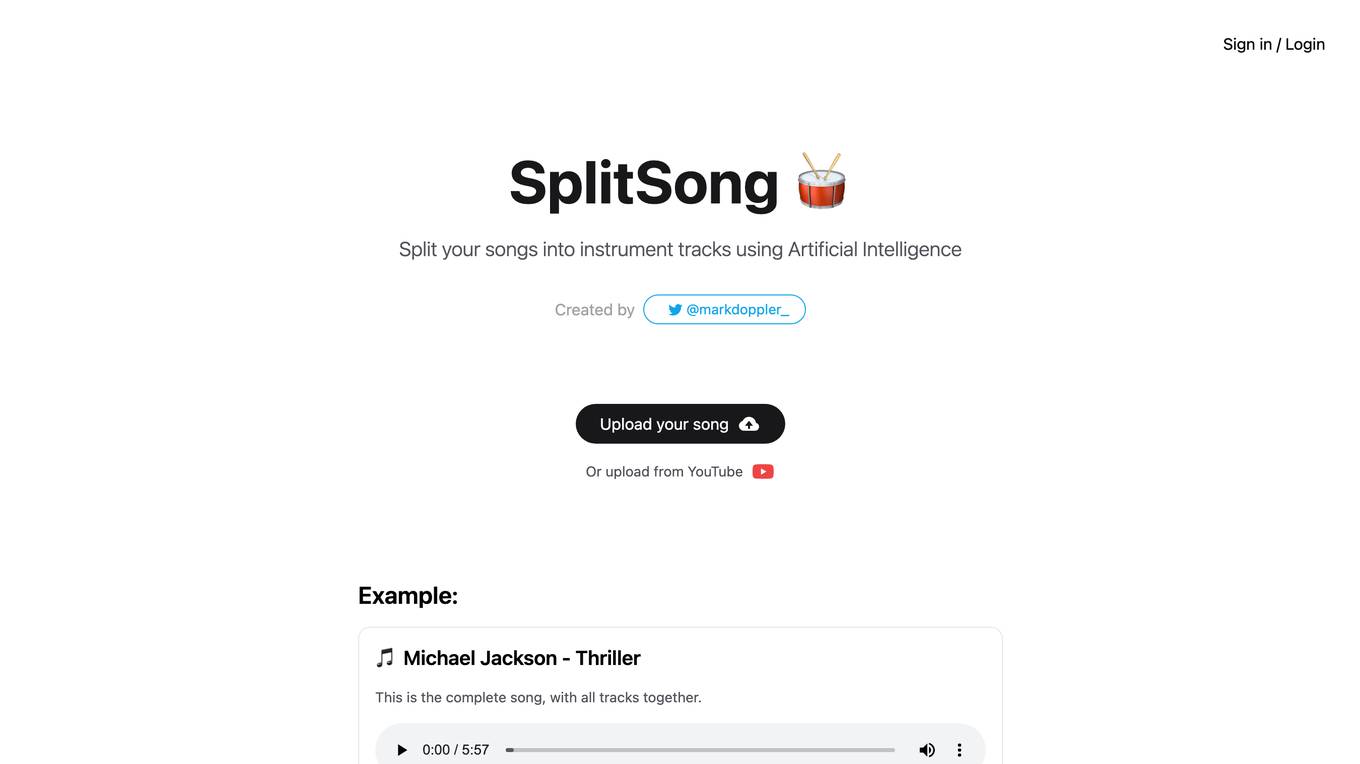 SplitSong Screenshot