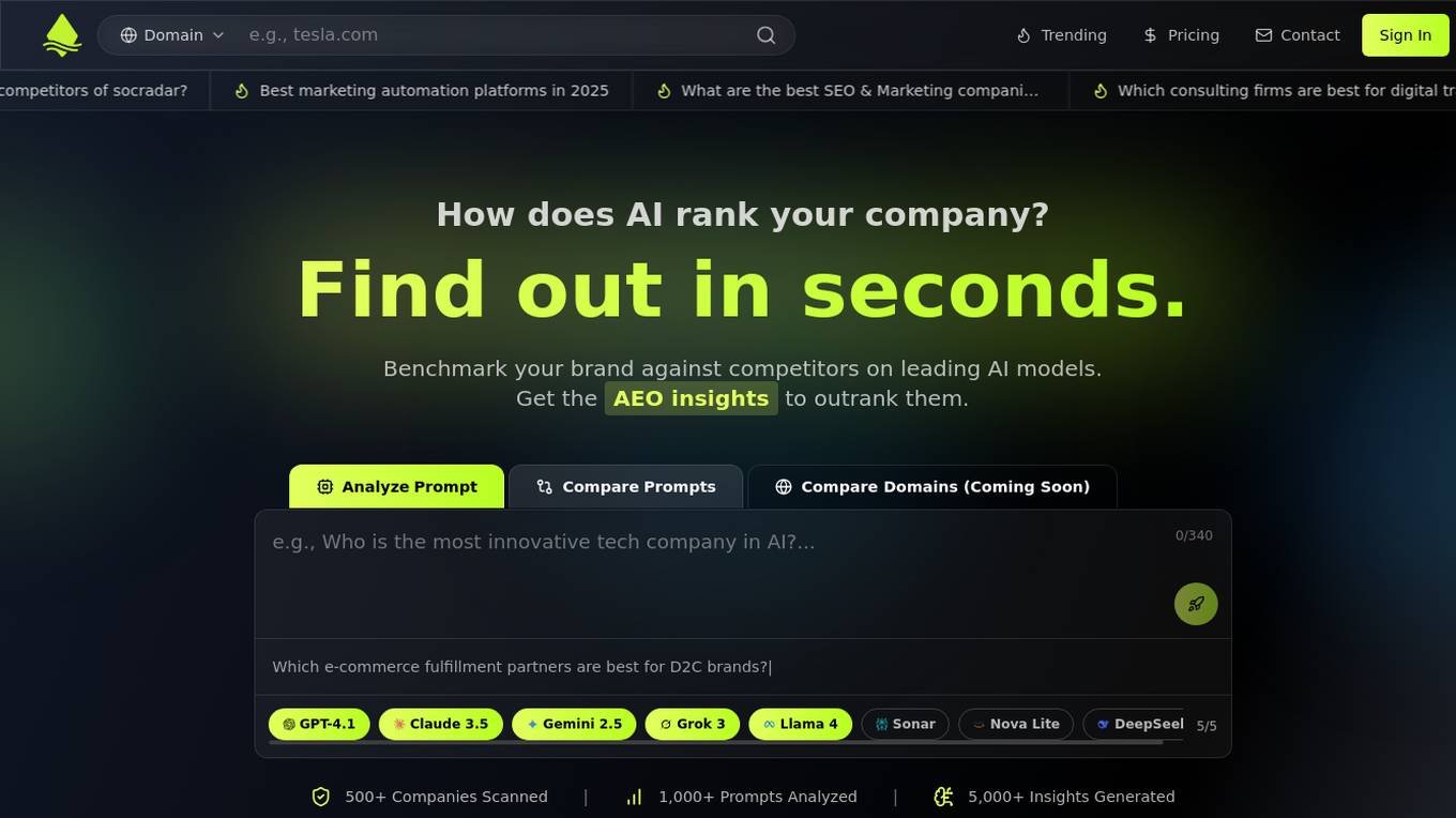 Spotrank.ai Screenshot