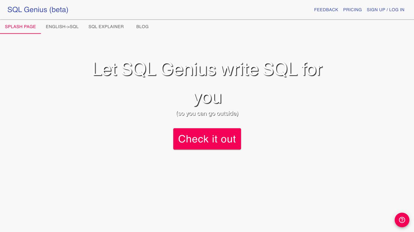 SQL Genius Screenshot