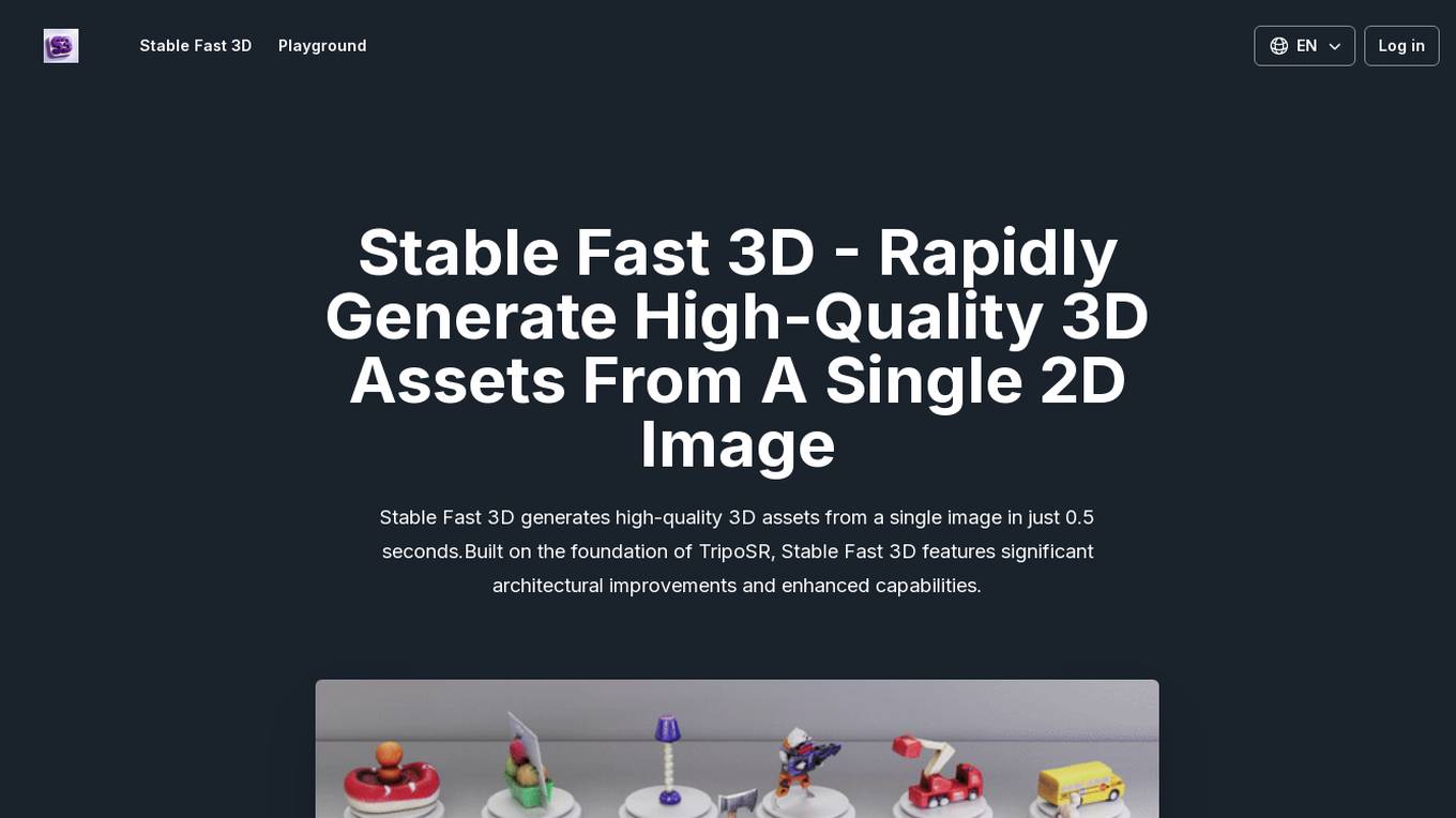 Stable Fast 3D Screenshot