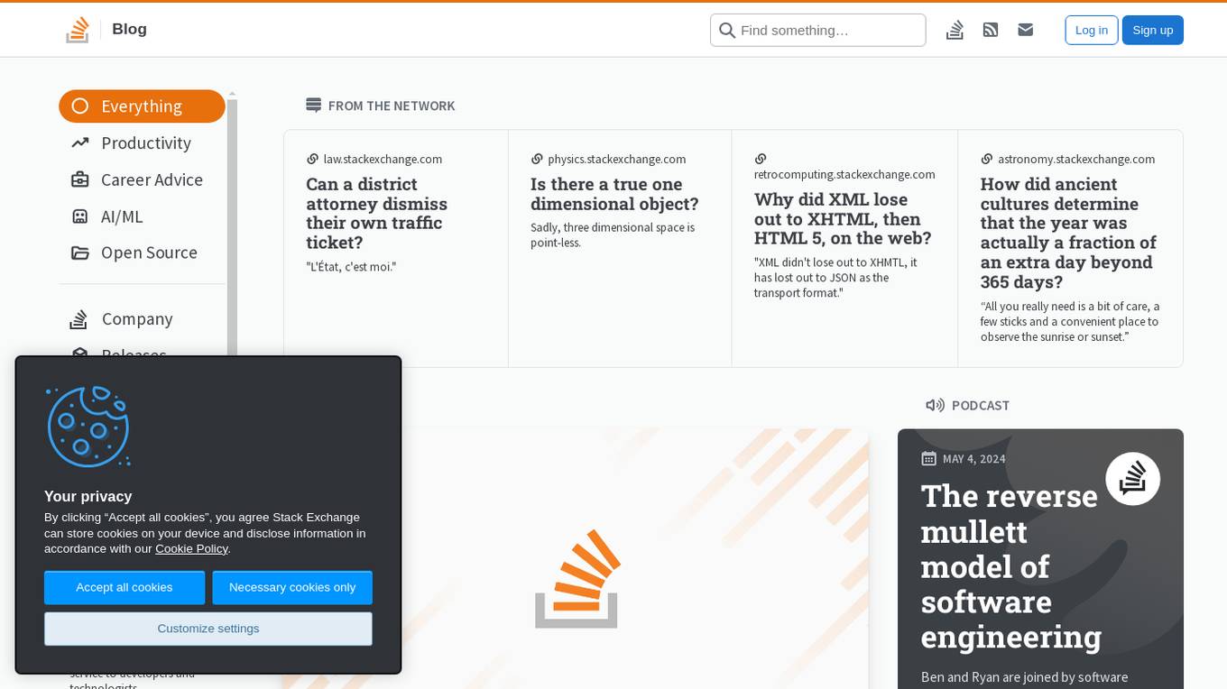 Stack Overflow Blog Screenshot