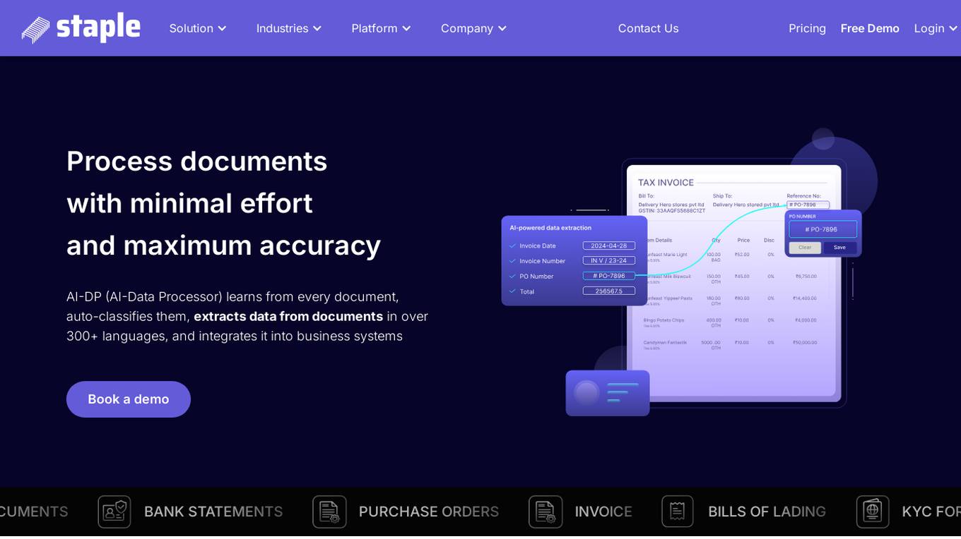 Staple AI Solutions Screenshot