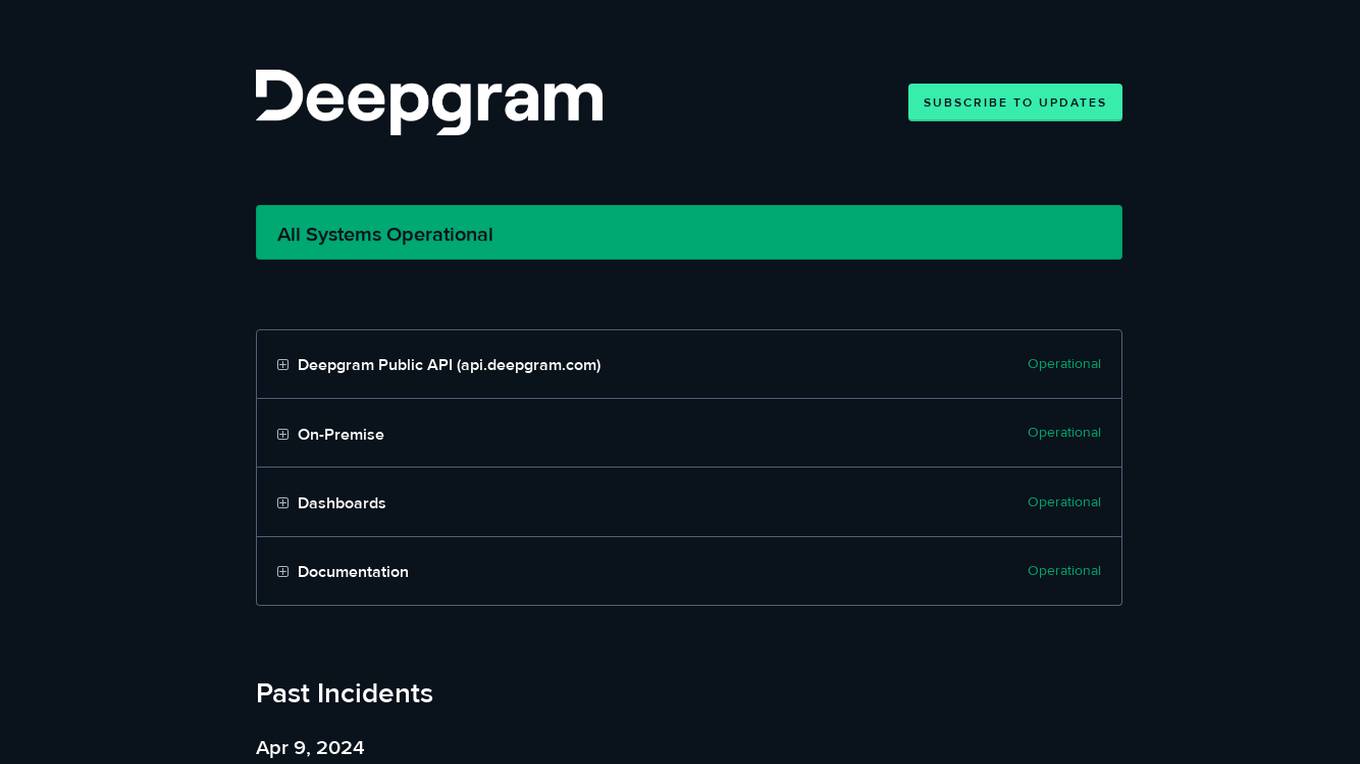 Deepgram Screenshot