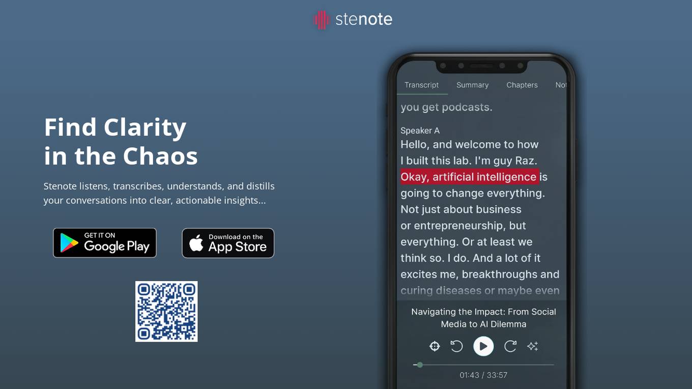 Stenote screenshot