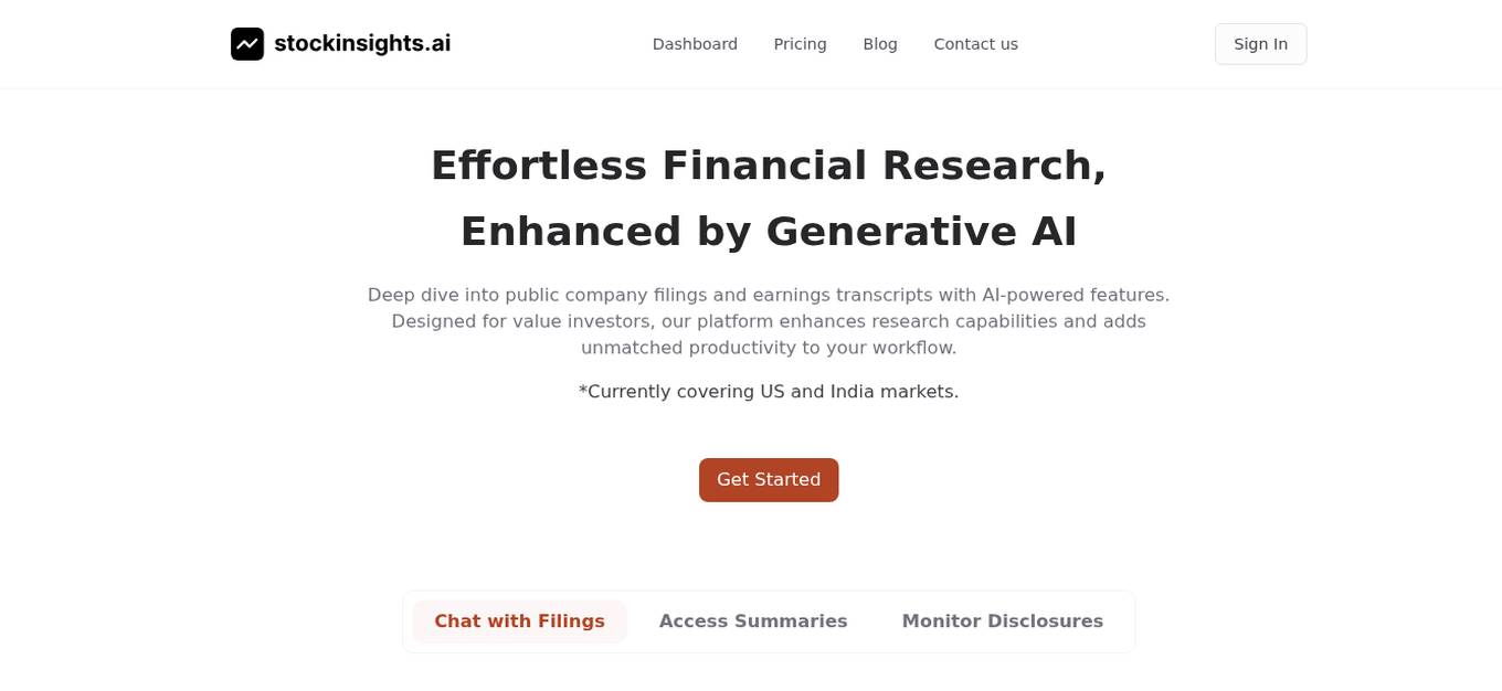 stockinsights.ai Screenshot