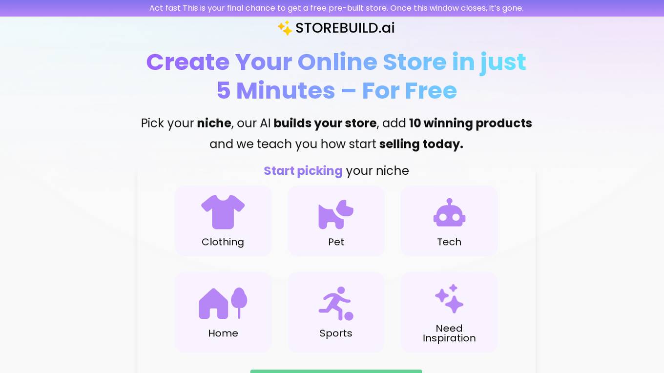 Storebuild.ai Screenshot