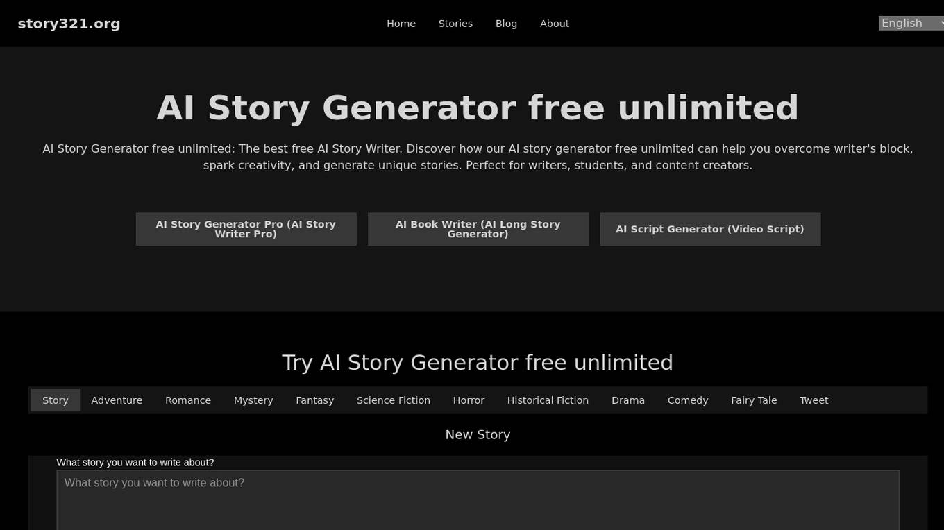 AI Story Generator screenshot