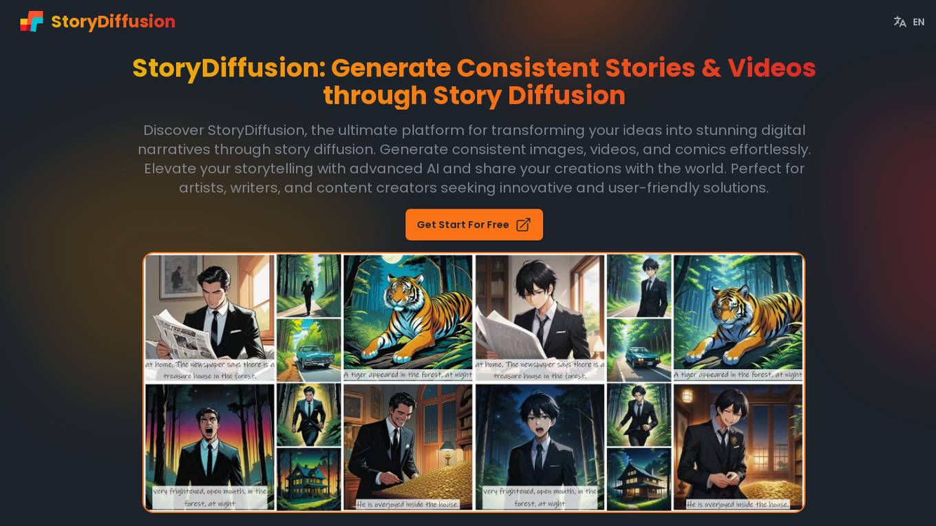 StoryDiffusion screenshot